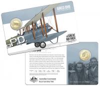 Image 1 for 2019 Centenary off the Great Air Race Uncirculated $1.00 - Airco DH9