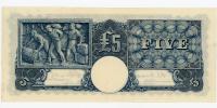 Image 2 for 1949 Coombs-Watt Five Pound Banknote S15 259209 9EF