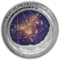 Image 2 for 2016 Northern Sky Ursa Major Silver Proof Domed Coin 