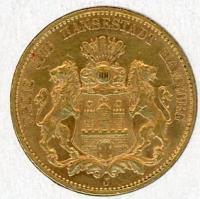 Image 2 for 1913J German Gold 20 Marks