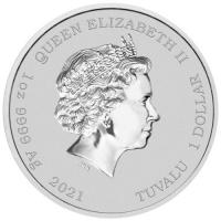 Image 3 for 2021 John Wayne 1oz Coloured Silver Coin 