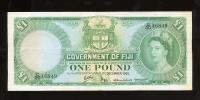 Image 1 for 1965 Fiji One Pound Banknote C20 46849 VF
