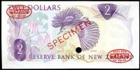 Image 2 for 1967 New Zealand Specimen Two Dollar - Fleming OAO 000000 UNC