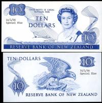 Image 1 for 1980 New Zealand Uniface Colour Trial Ten Dollar - UNC and Rare