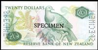 Image 2 for 1981 New Zealand Specimen Twenty Dollar - Hardie TAA 000000 UNC