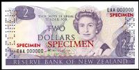 Image 1 for 1981 New Zealand Specimen Two Dollar - Hardie EAA 000000 UNC