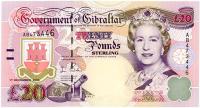 Image 1 for 2006 Gibraltar Twenty Pound Note AB 473446 UNC