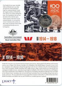 Image 1 for 2015 Anzacs Remembered - 1914 until 1918