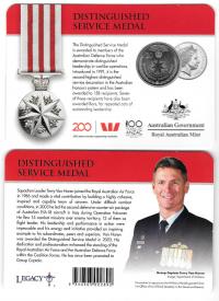 Image 1 for 2017 Legends of the ANZACS - Distinguished Service Medal