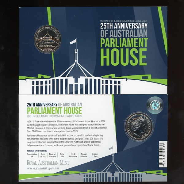 Thumbnail for 2013 25th Anniversary of Australian Parliament House